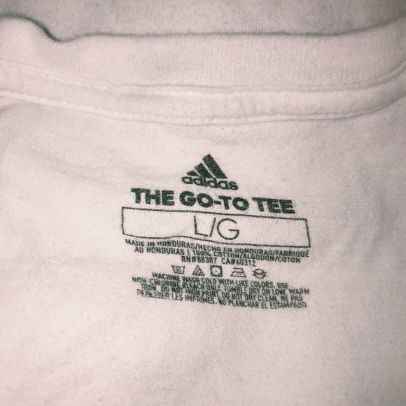 White Adidas “Go-To Tee” - Picture 2 of 2
